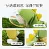 Dog rain four-legged waterproof three-dimensional dinosaur tail wrap dog Teddy raincoat medium and large dog golden Retriever pet raincoat details Picture